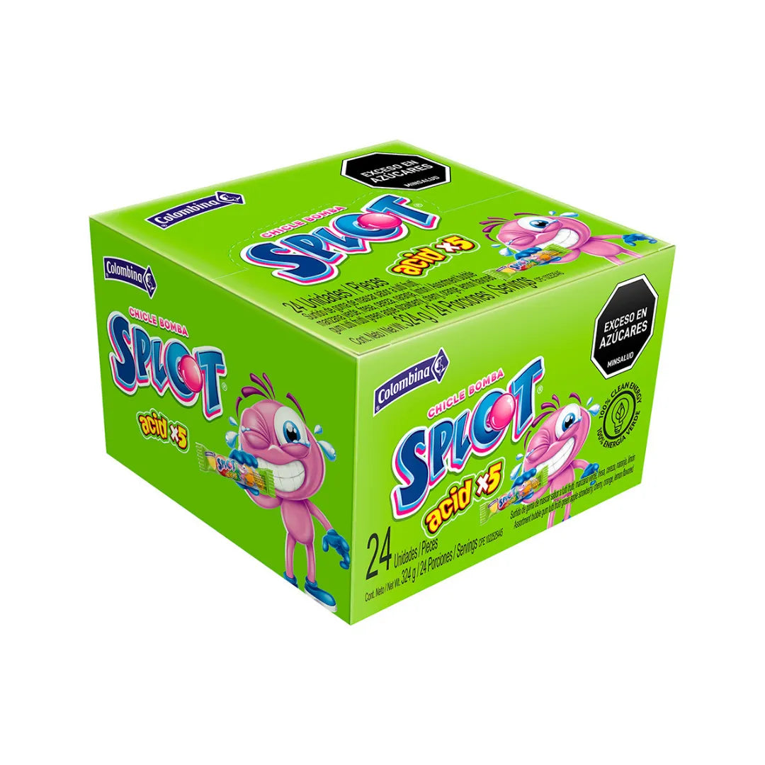CHICLE SPLOT ACID X5 X 24UND