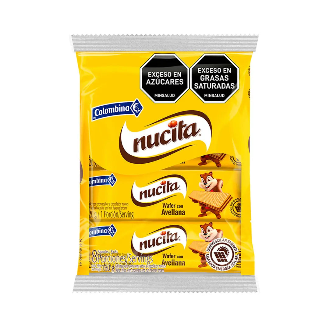 GALLETA WAFER NUCITA 20GR X 8UND