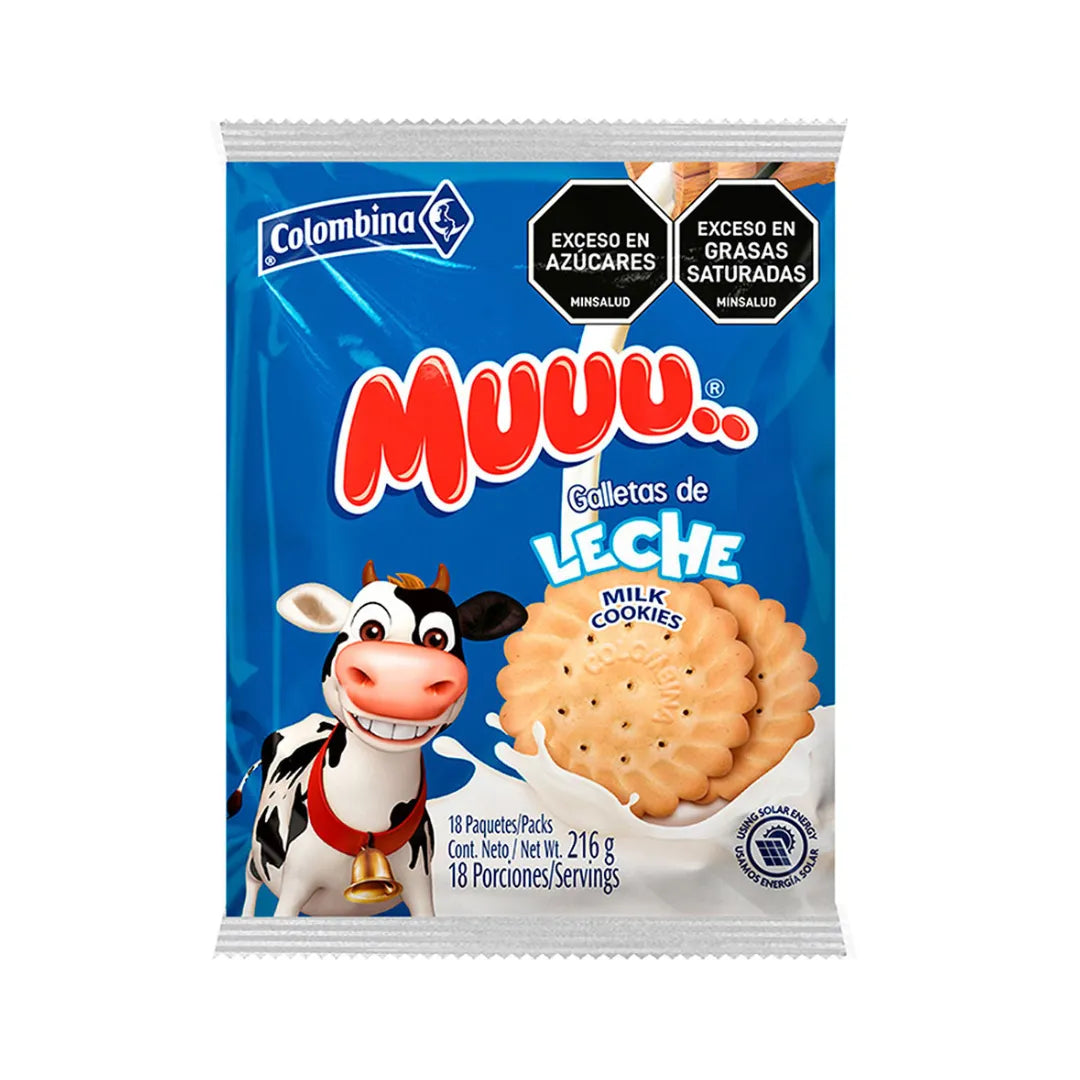 GALLETA TIPO LECHE MUUU X 18UND