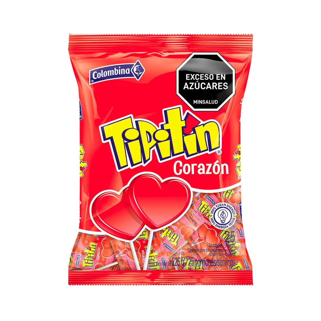 CHUPETA TIPITIN CORAZON X 25UND