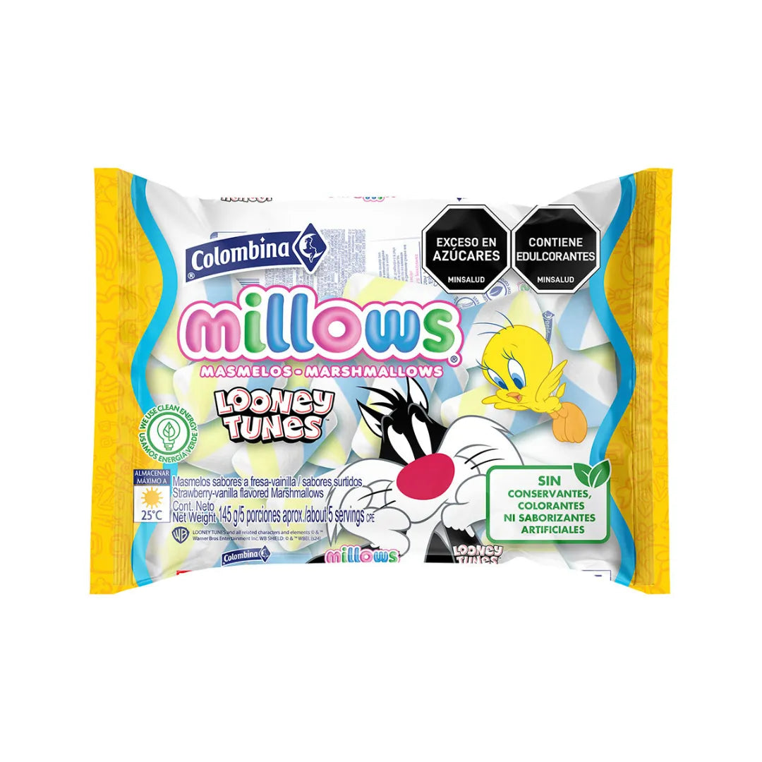 MASMELOS MILLOWS LOONEY TUNES X 145GR