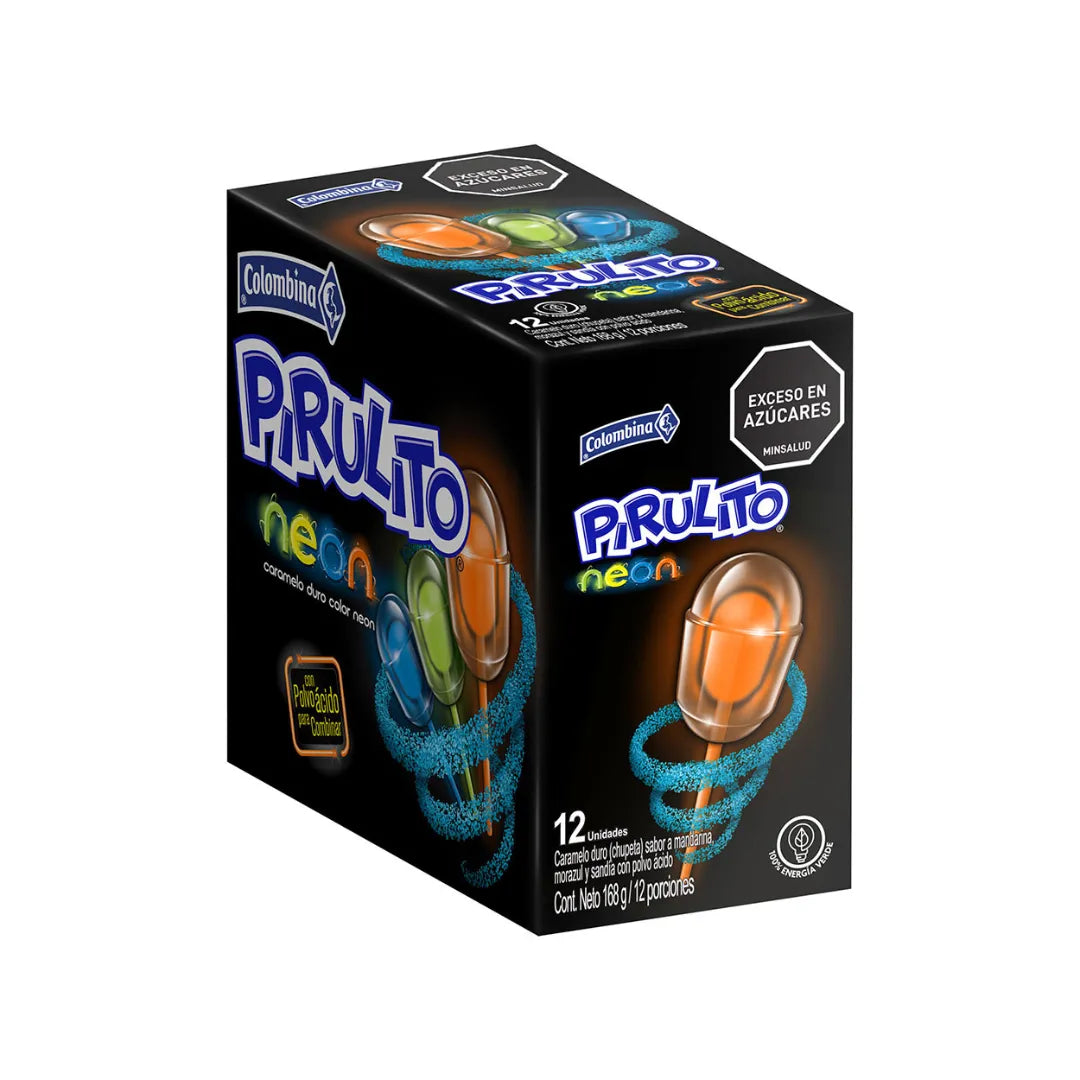 CHUPETA PIRULITO NEON X 12UND
