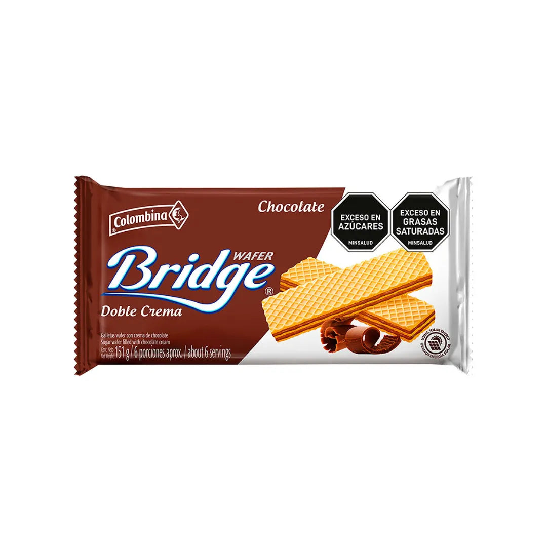 GALLETA WAFER BRIDGE CHOCOLATE TACO X 151GR 