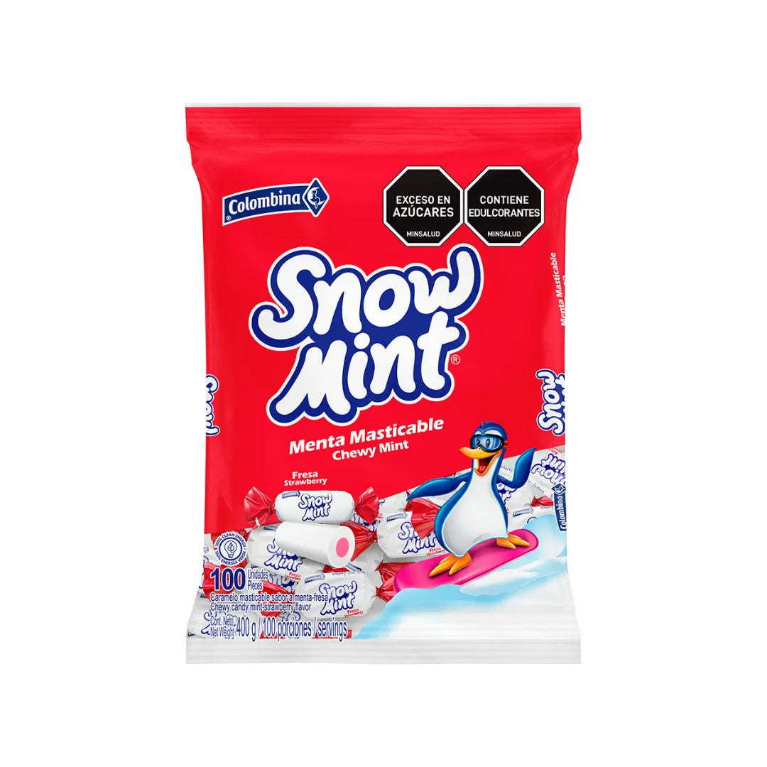 MENTA SNOW MINT FRESA X 100UND
