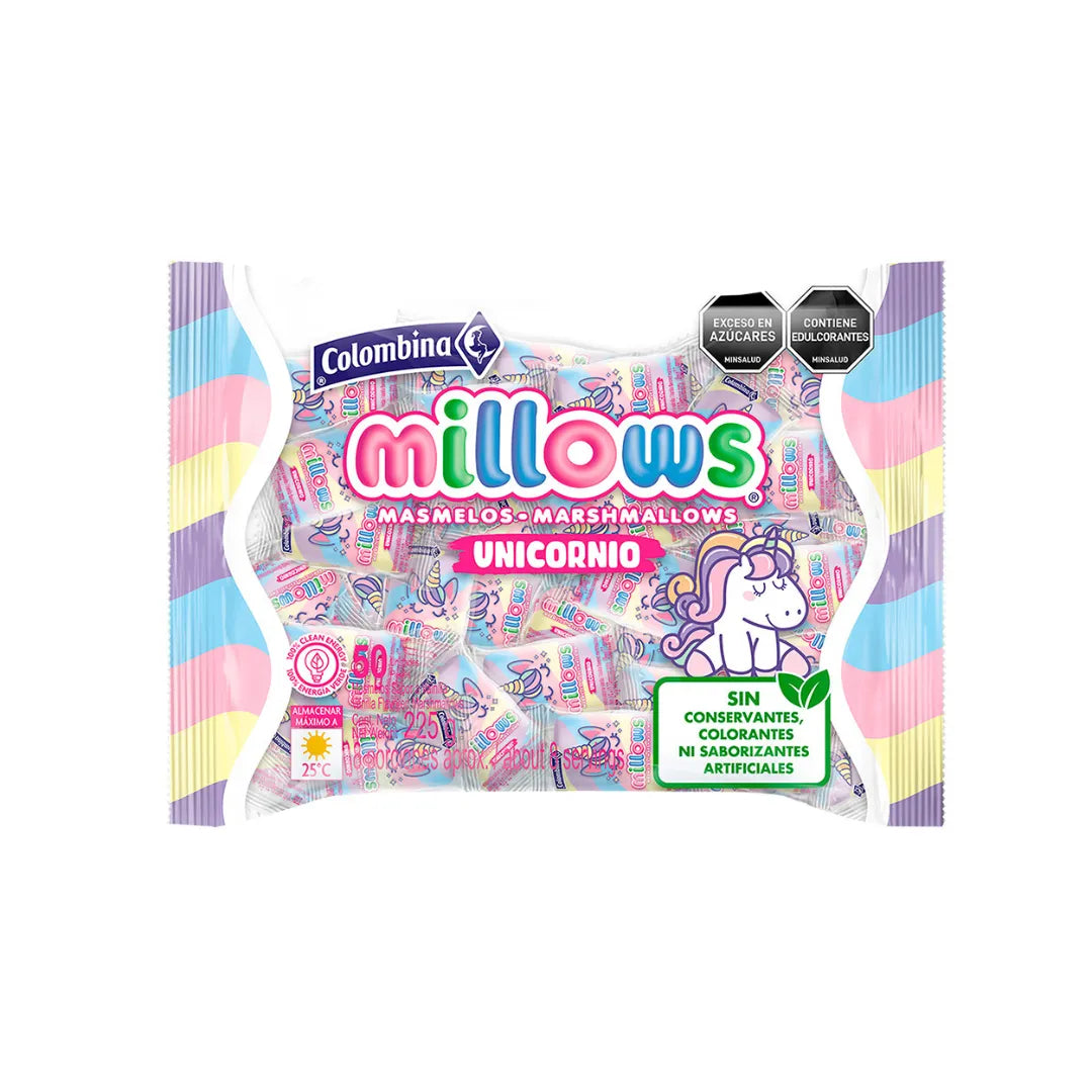 MASMELOS MILLOWS UNICORNIO INDIVIDUAL X 50UND