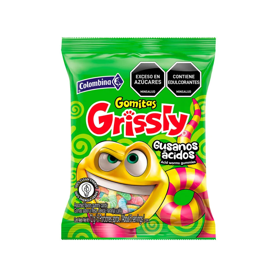 GOMAS GRISSLY MINI GUSANO X 70GR