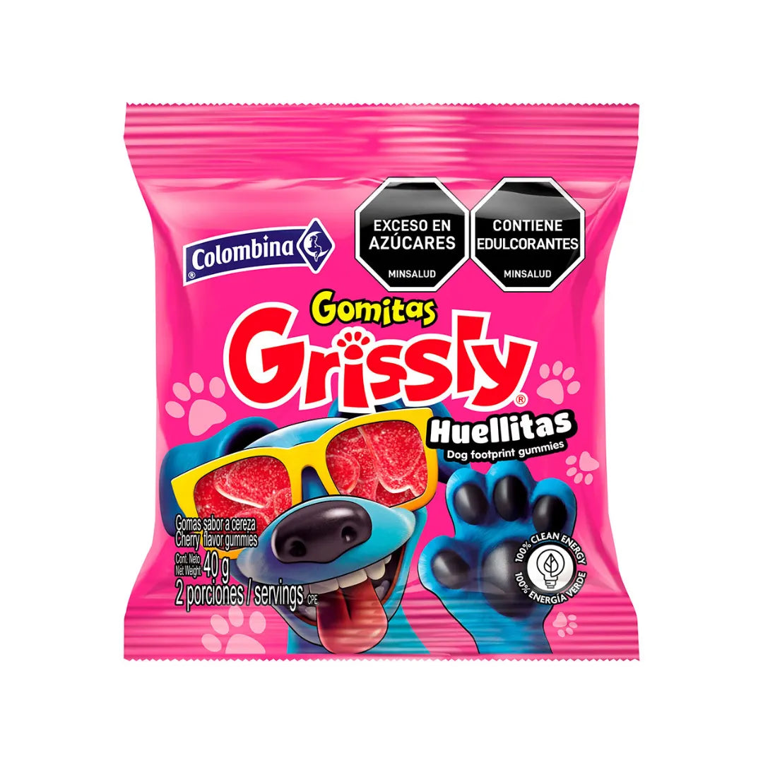 GOMAS GRISSLY SNACK HUELLITAS X 40GR