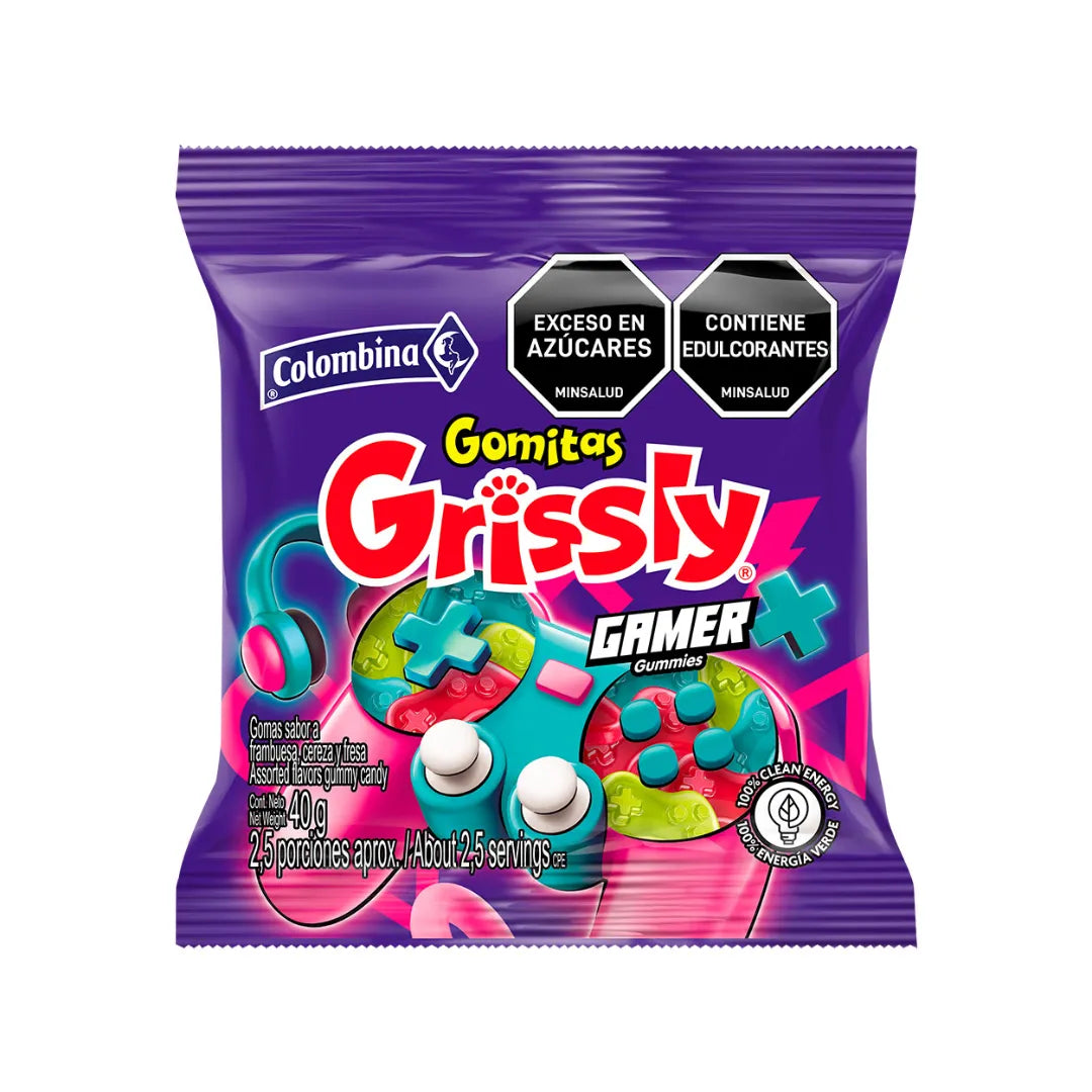 GOMAS GRISSLY SNACK GAMERS X 40GR