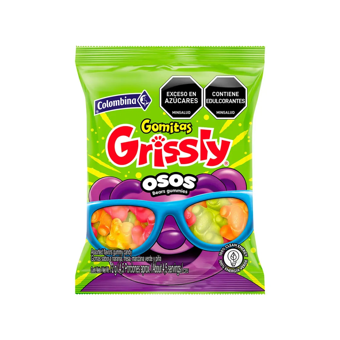 GOMAS GRISSLY MINI OSOS X 72GR