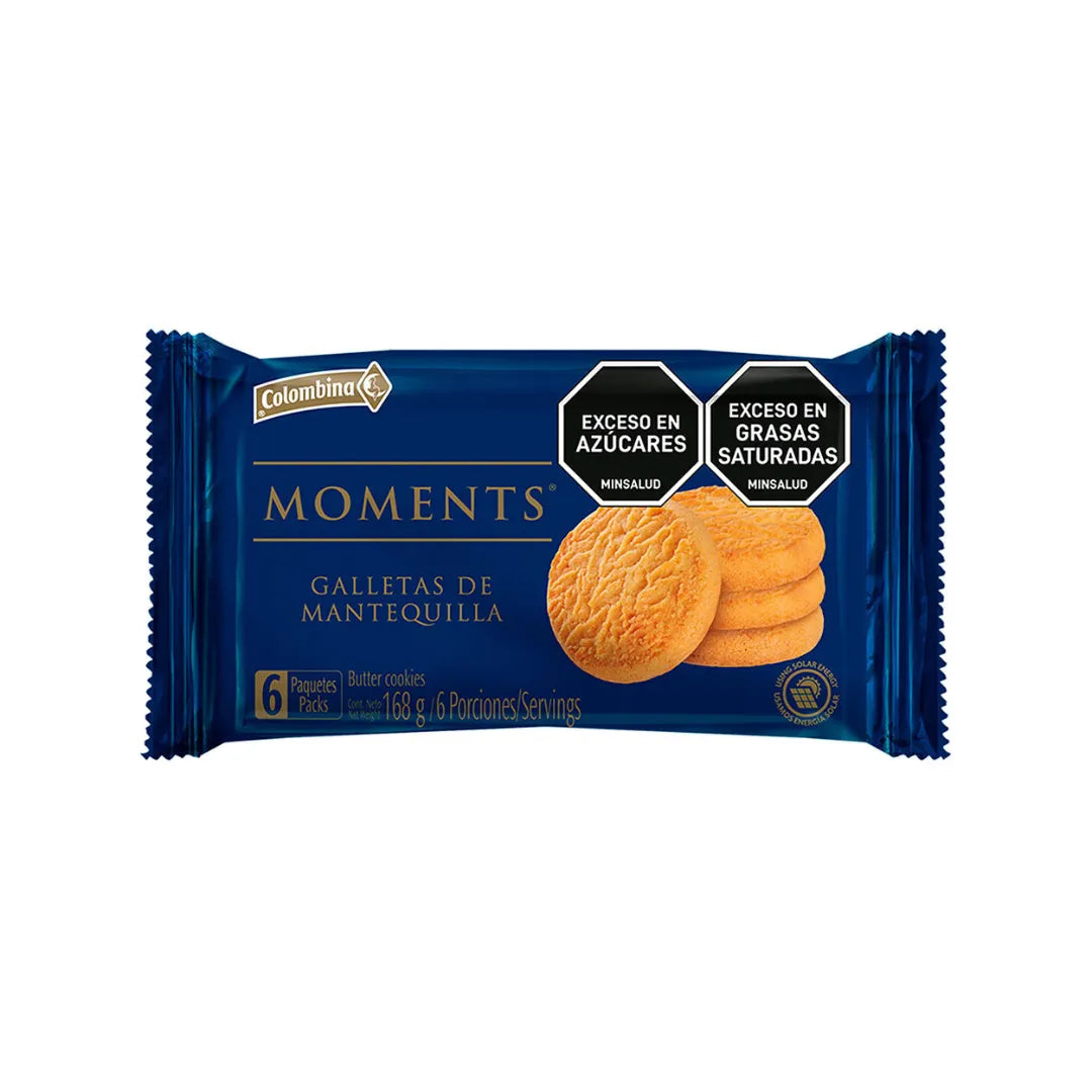 GALLETAS MOMENTS MANTEQUILLA X 168GR
