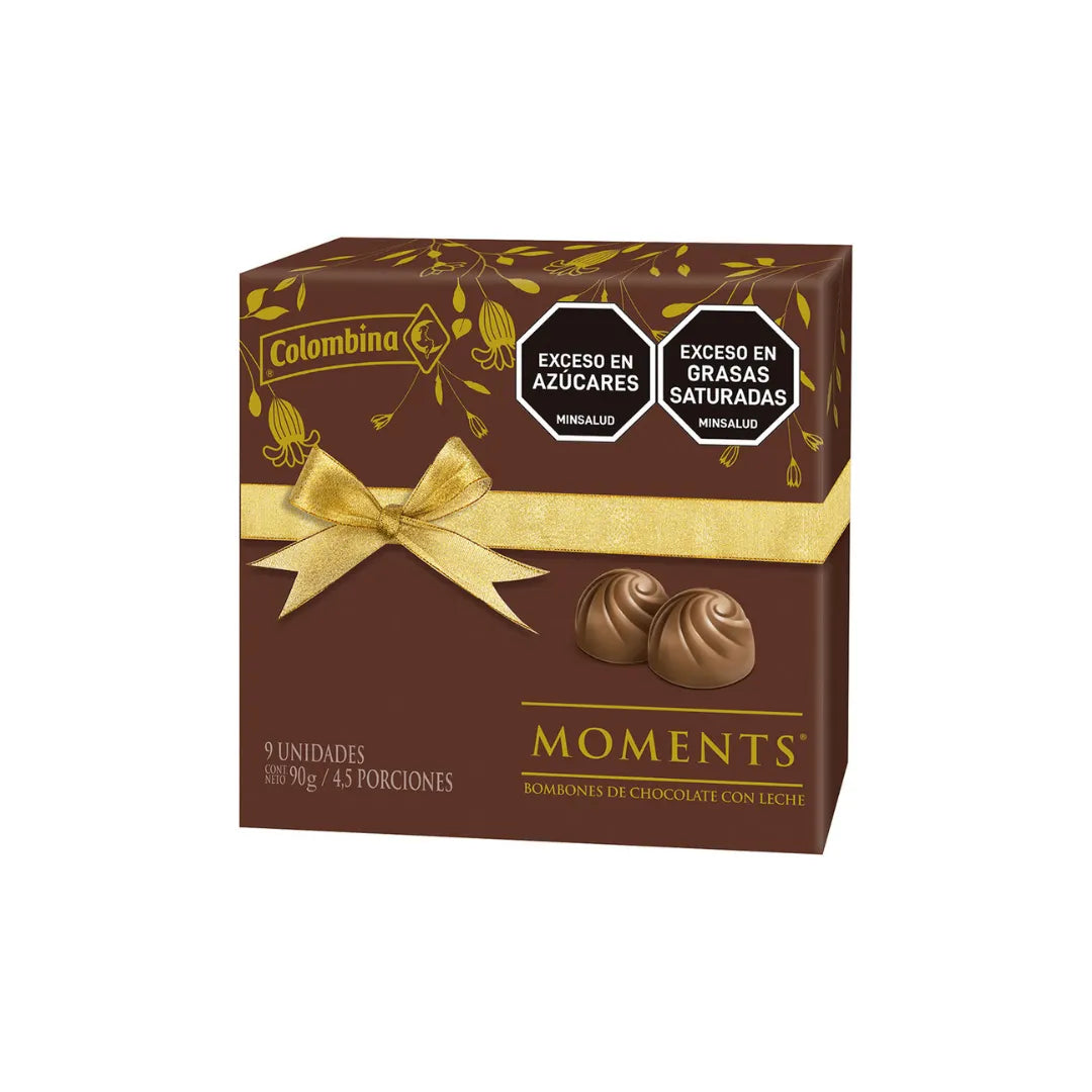 CHOCOLATES ESTUCHE MOMENTS PREMIUM 9UND X 90GR
