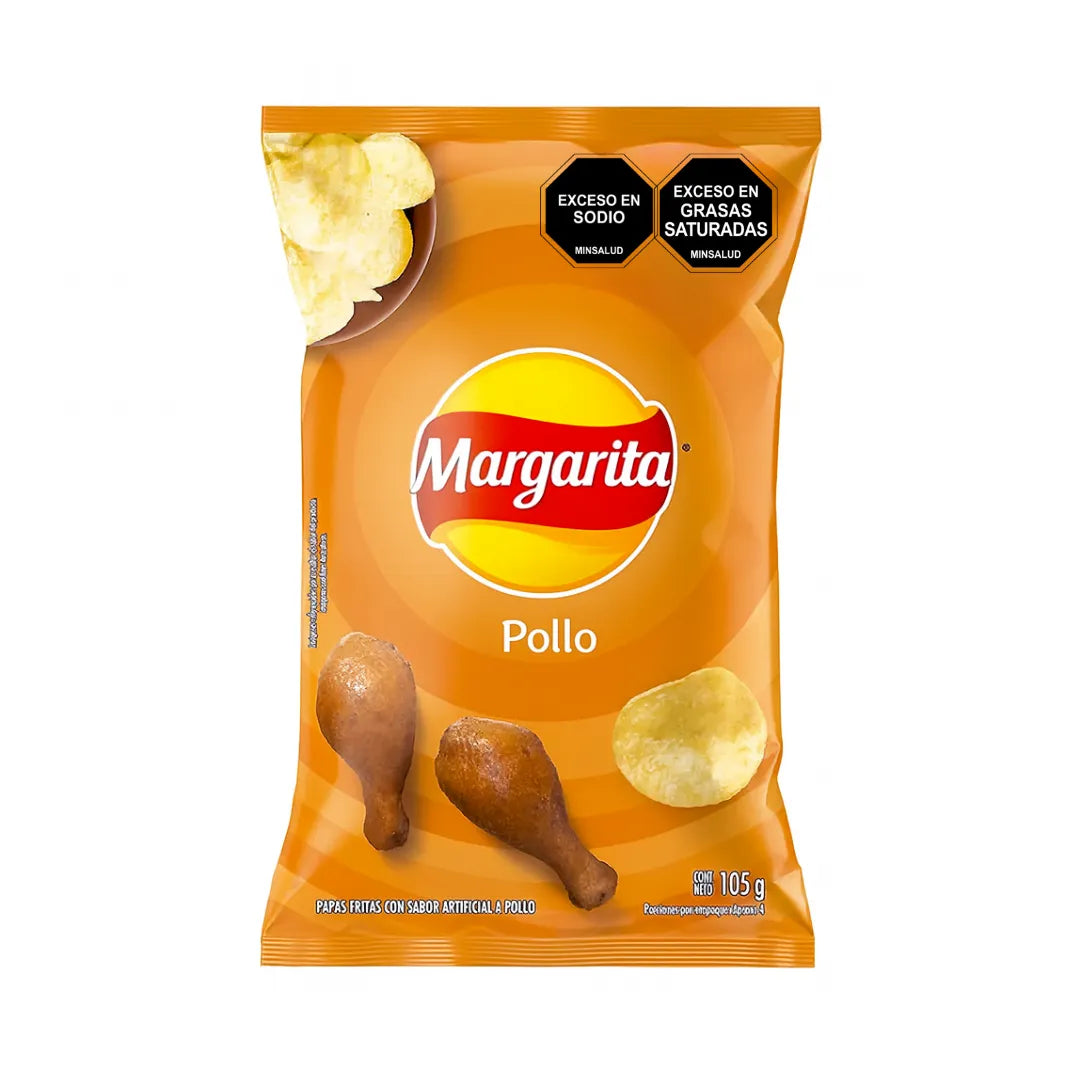 PAPAS MARGARITA FAMILIAR POLLO X 105GR