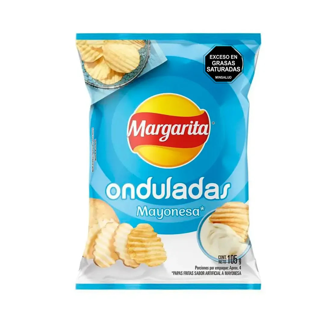 PAPAS MARGARITA FAMILIAR MAYONESA X 105GR