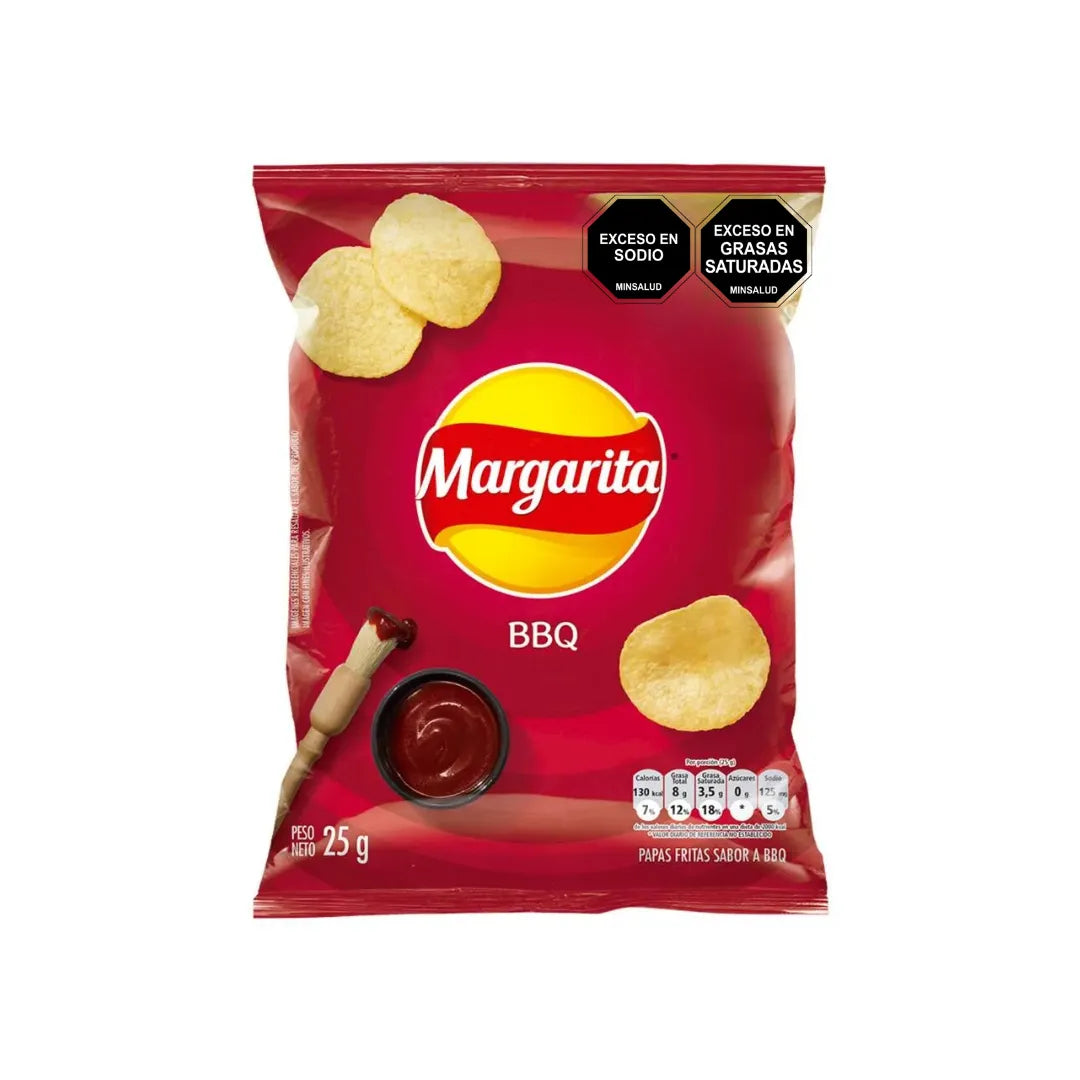 PAPAS MARGARITA BBQ X 25GR