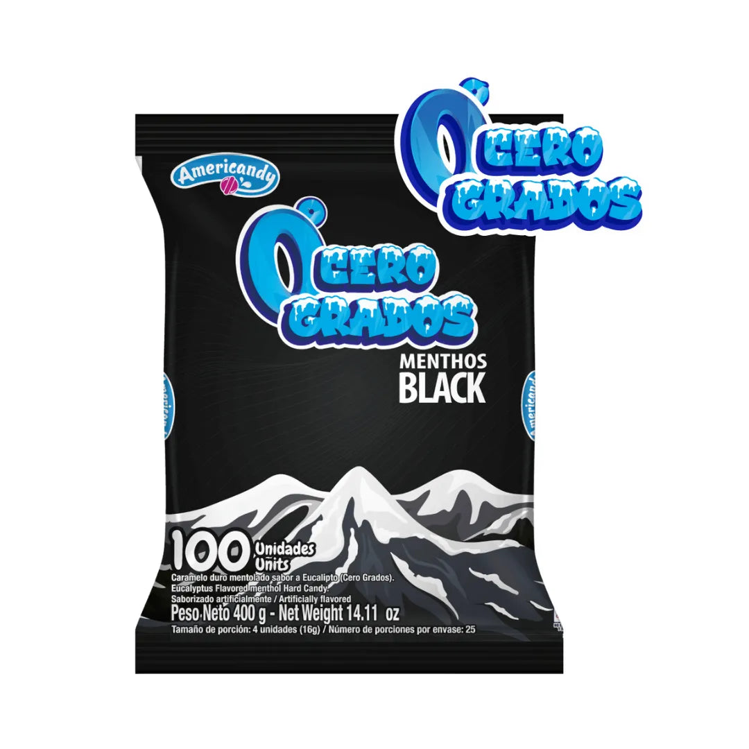 CERO GRADOS MENTHOS BLACK X 100UND
