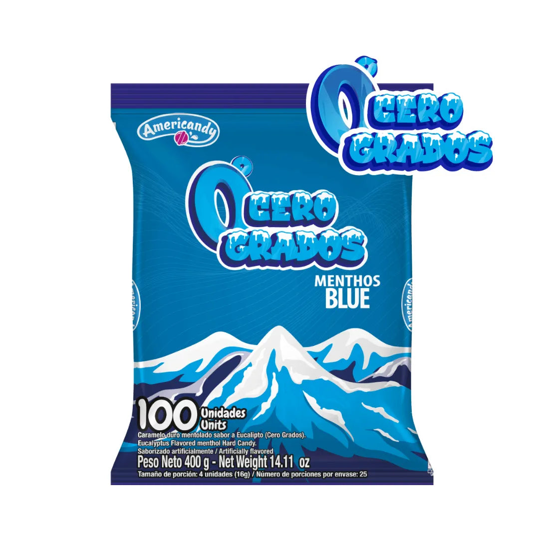 CERO GRADOS MENTHOS BLUE X 100UND