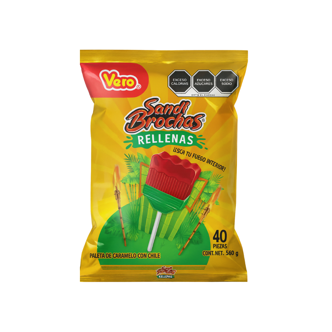 CHUPETA VERO SANDI BROCHAS RELLENA X 2UND