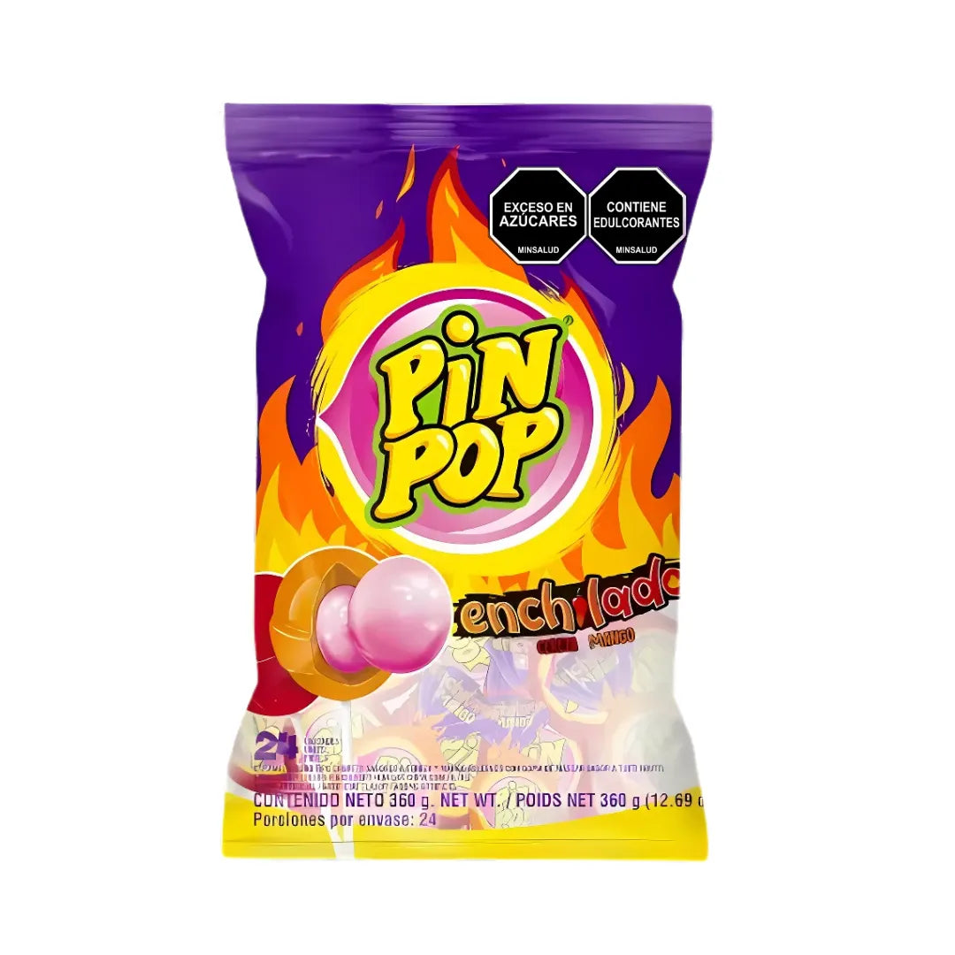 CHUPETA PIN POP MANGO ENCHILADO X 24UND