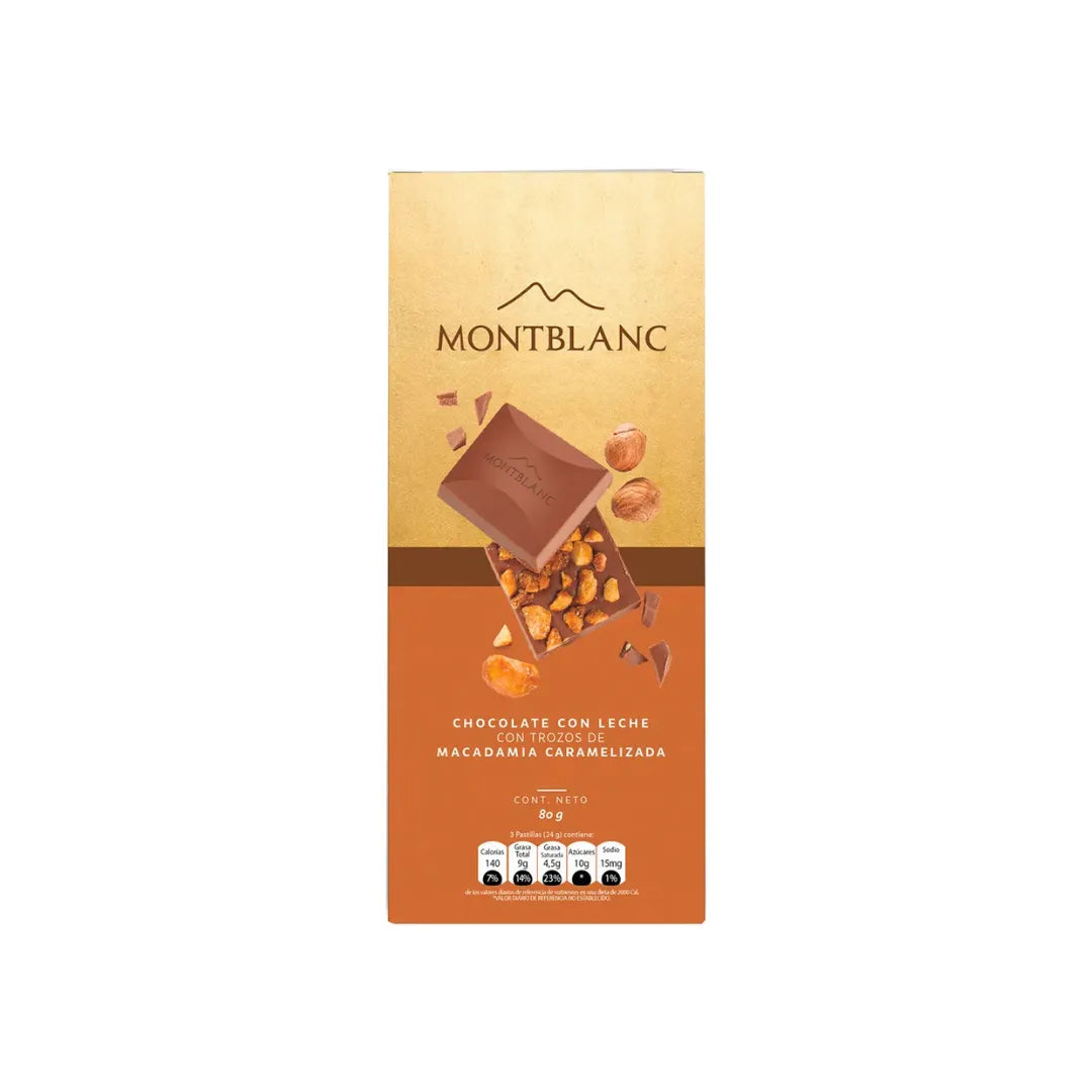 CHOCOLATINA MONTBLANC MACADAMIA X 80GR