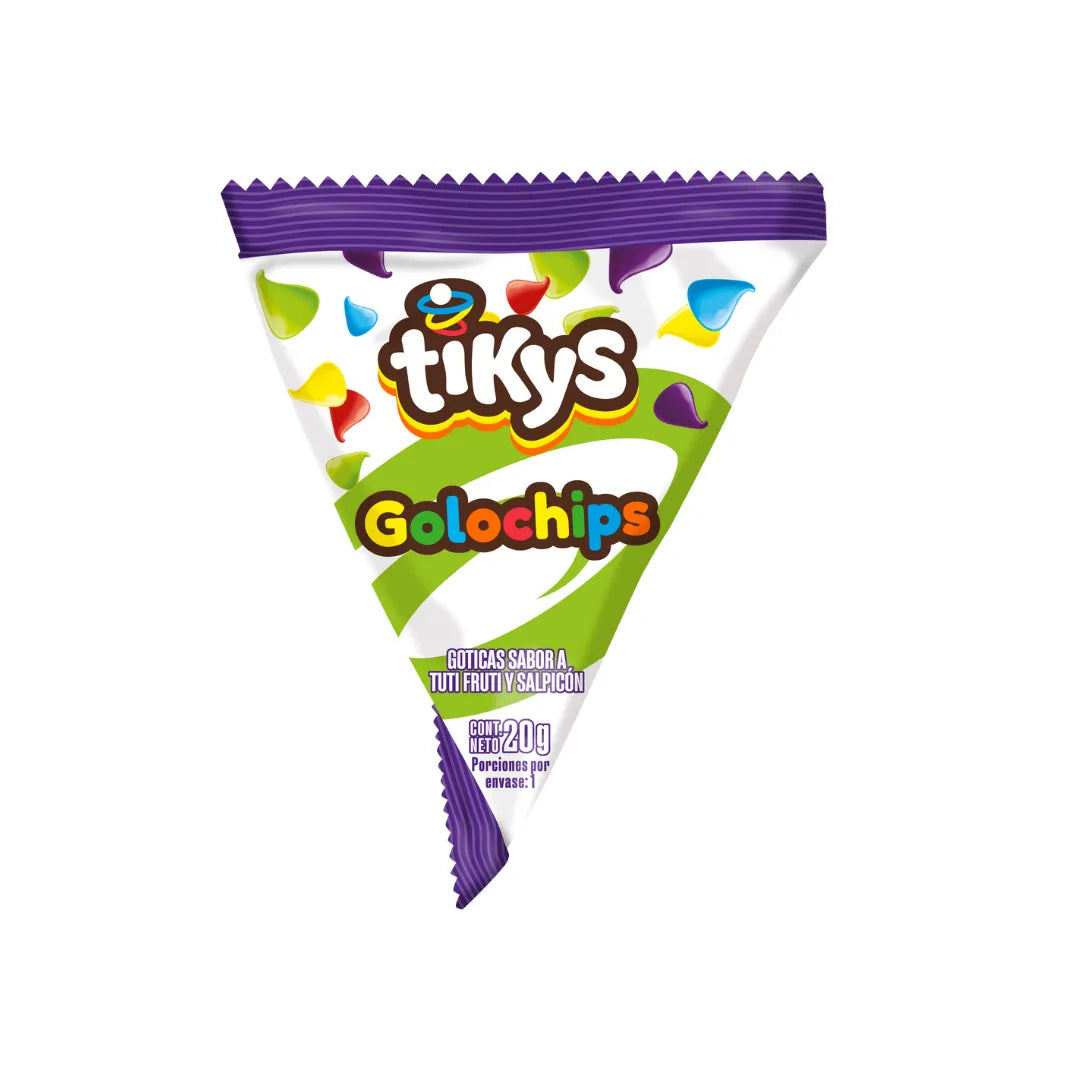 CHOCOLATE TIKYS GOLOCHIPS  X 20GR