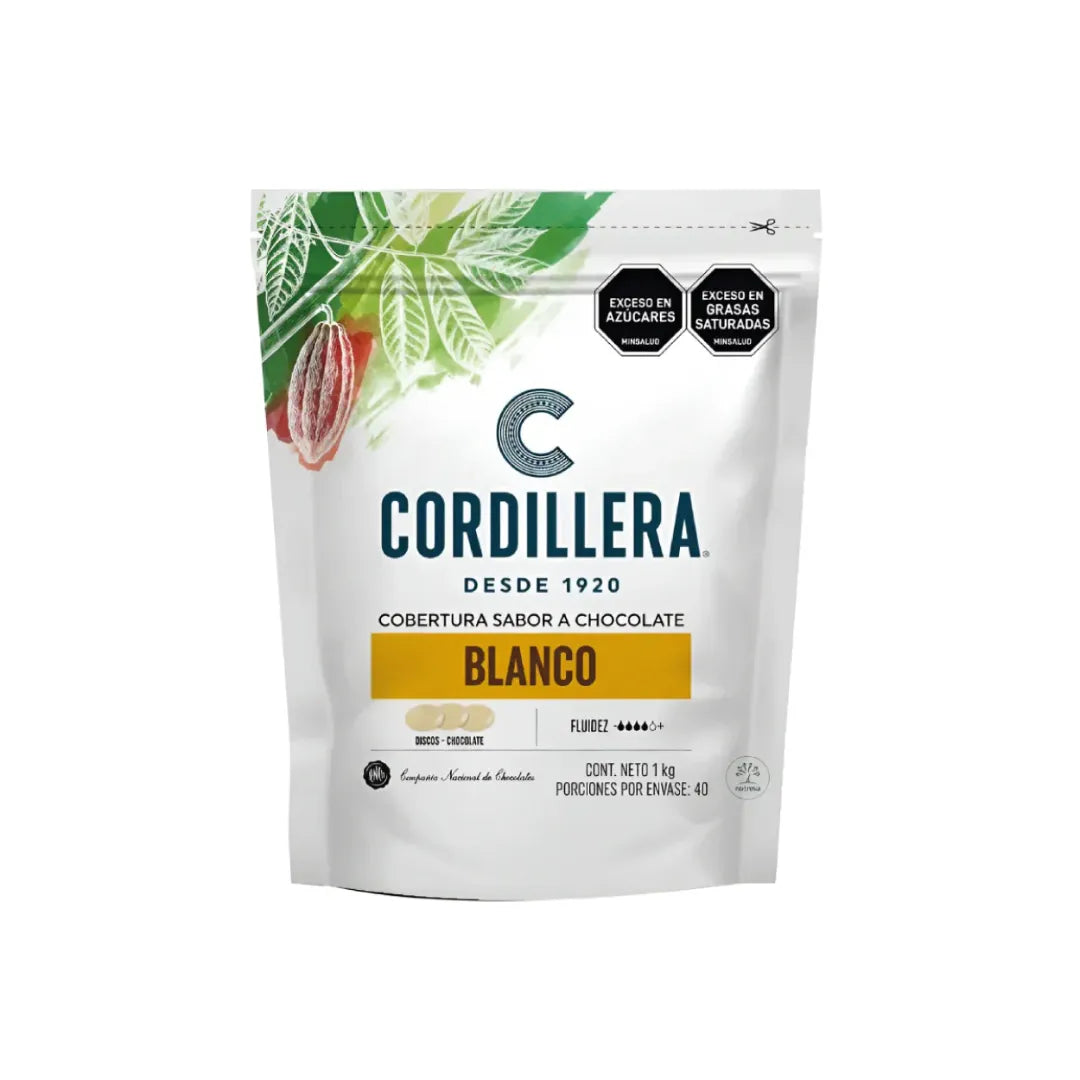 COBERTURA DE CHOCOLATE BLANCA CORDILLERA X 1000GR