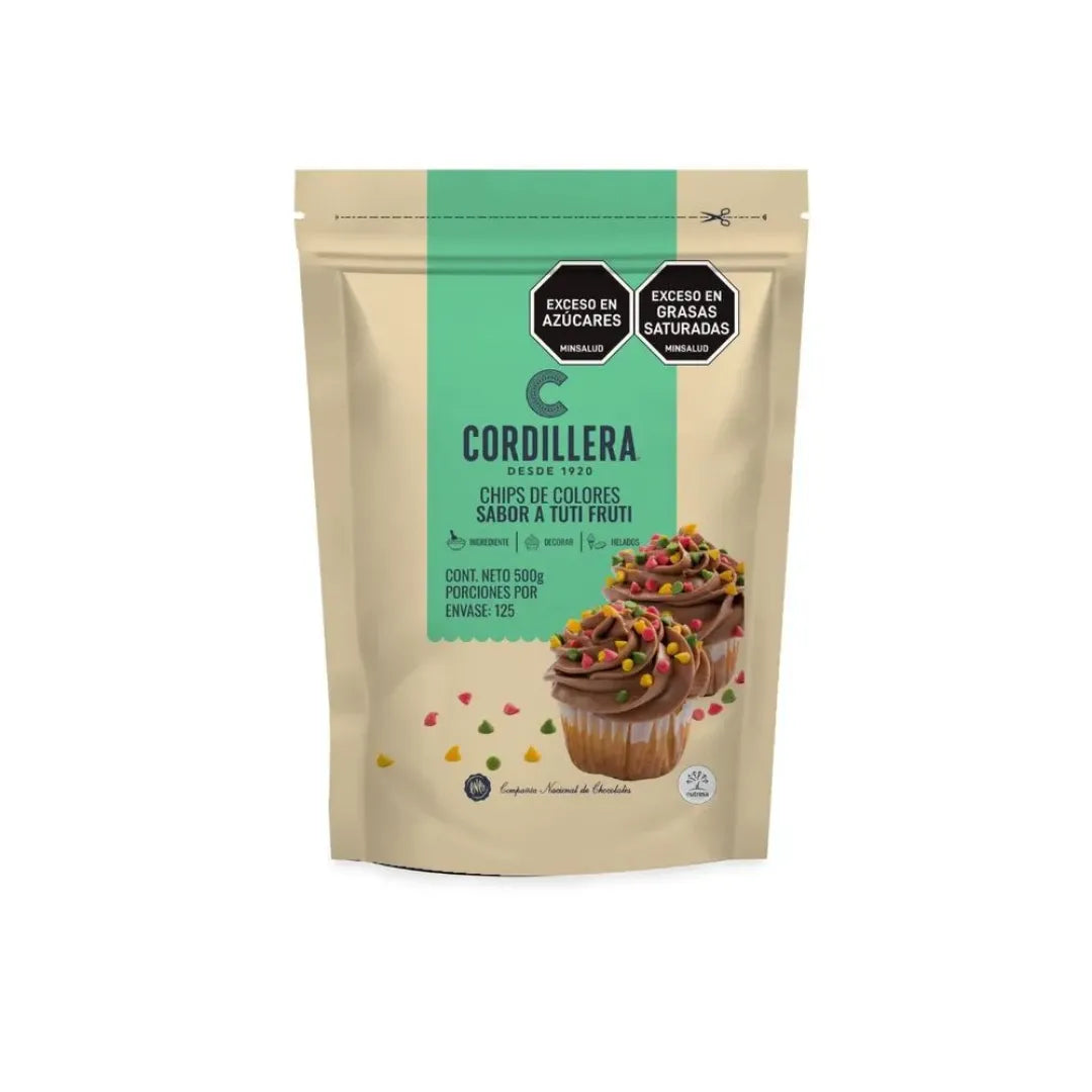 CHIPS DE COLORES CORDILLERA  X 500GR
