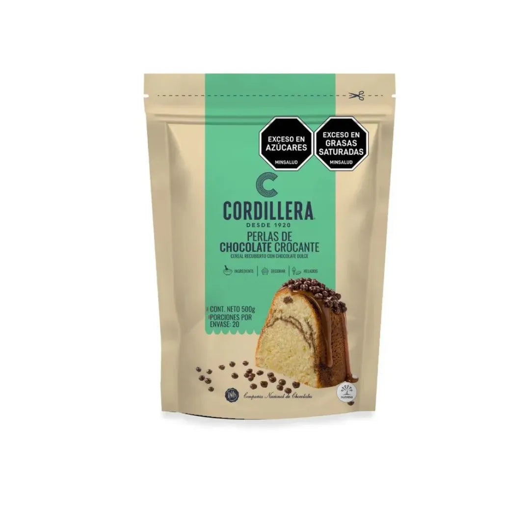 PERLAS DE CHOCOLATE CORDILLERA X 500GR