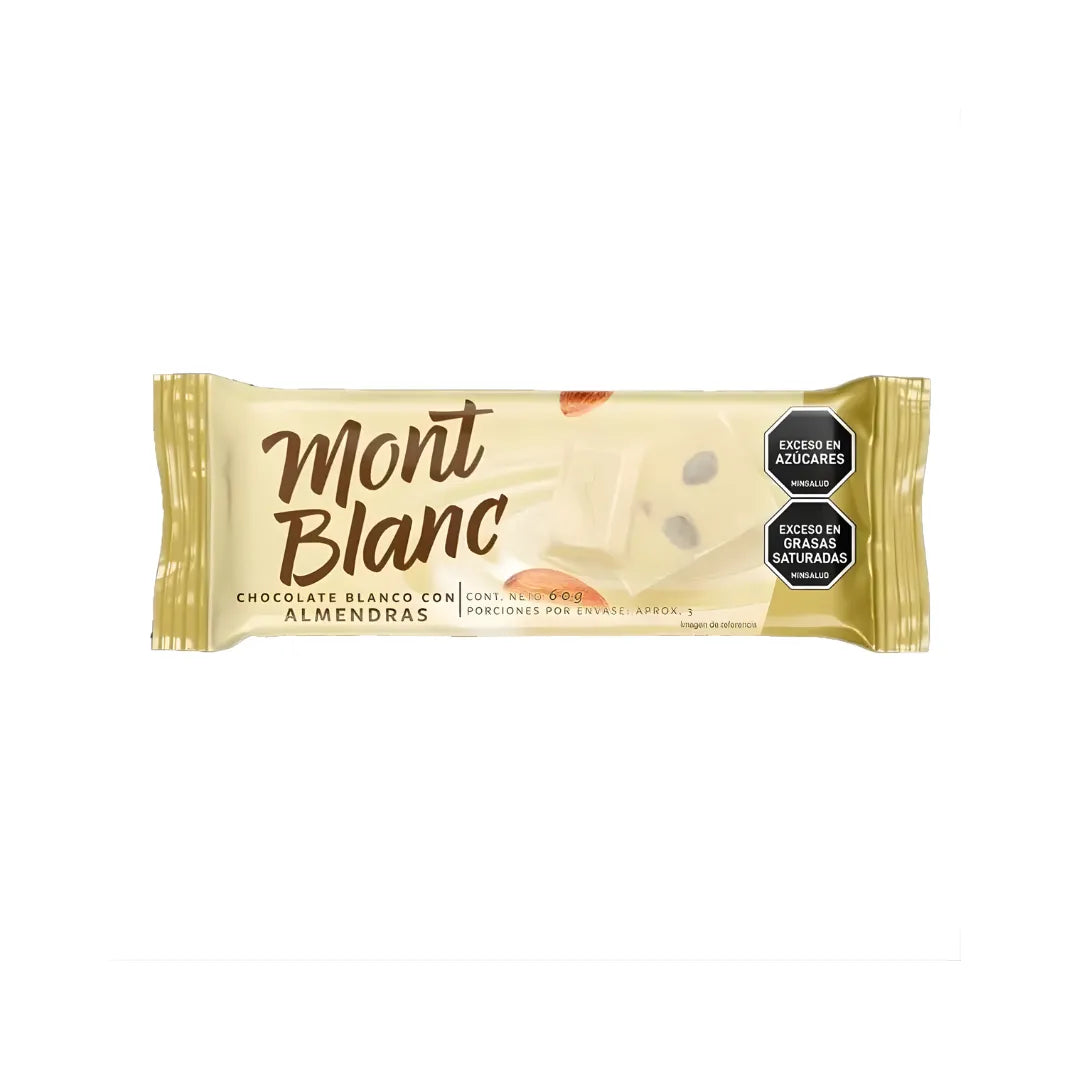 CHOCOLATINA MONTBLANC ALMENDRA LECHE X 60GR