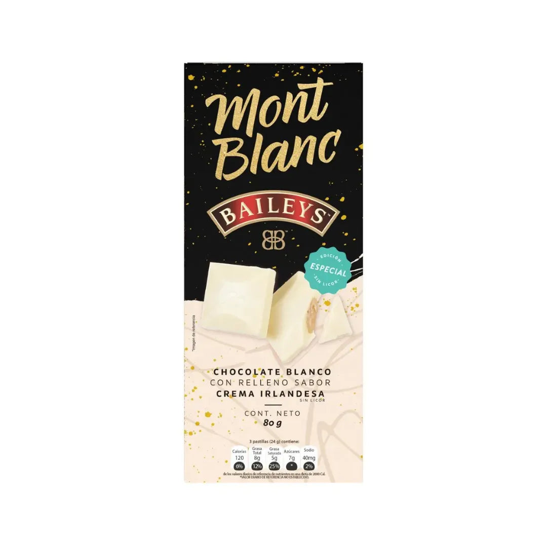 CHOCOLATE BLANCO MONTBLANC BAILEYS X 80GR