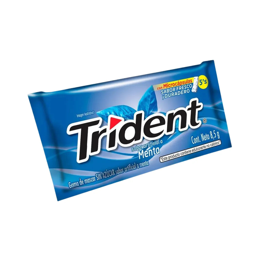 CHICLE TRIDENT 5 MENTA X 8.5GR