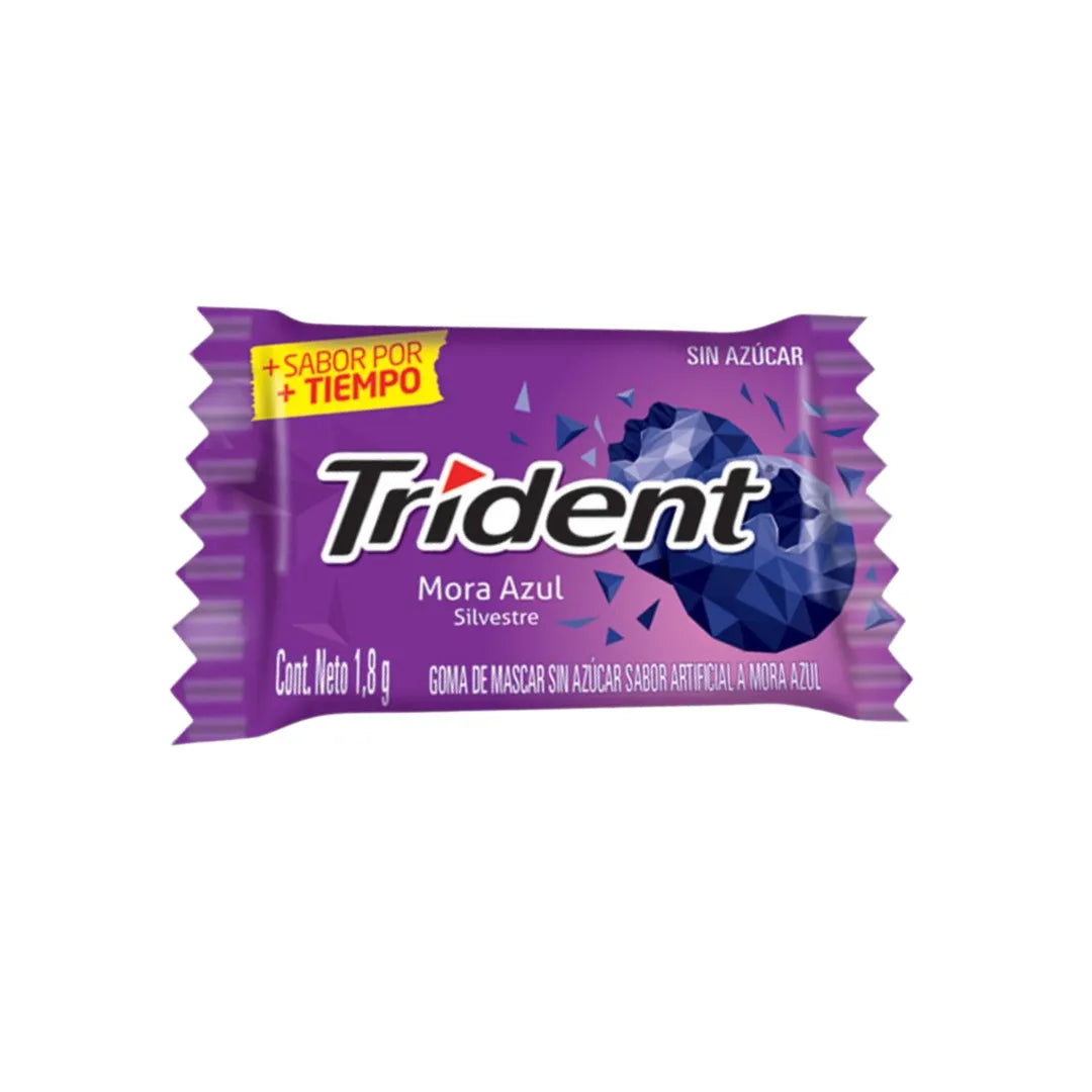 CHICLE TRIDENT IND MORA AZUL X 60UND