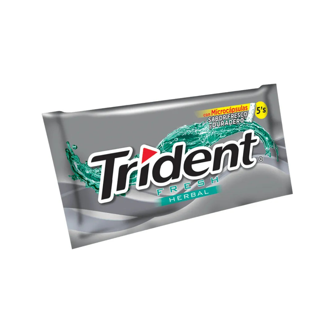 CHICLE TRIDENT HERBAL 5 UND X 8.5GR