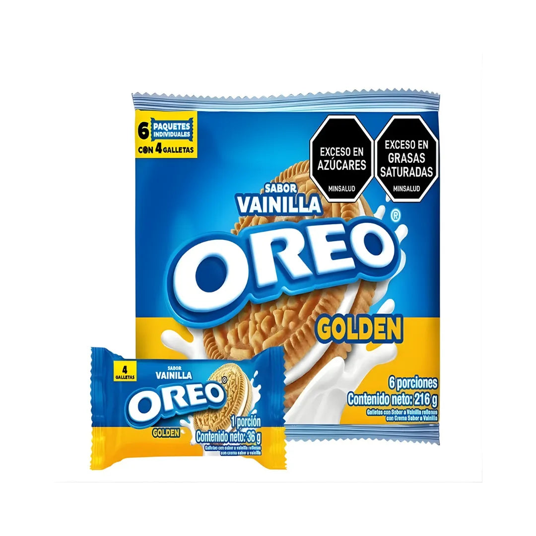 GALLETAS OREO CORTA GOLDEN X 6UND 