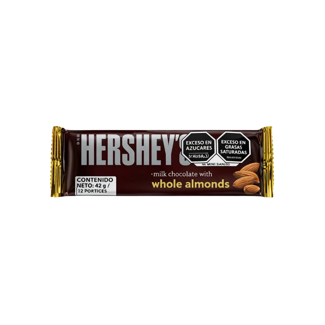 CHOCOLATINA HERSHEYS WHOLE ALMONDS X 41GR 