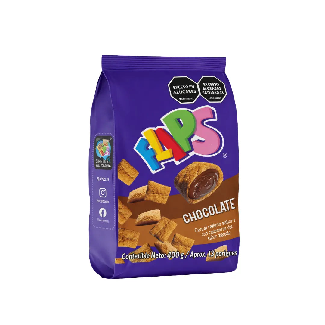 CEREAL FLIPS CHOCOLATE X 400GR