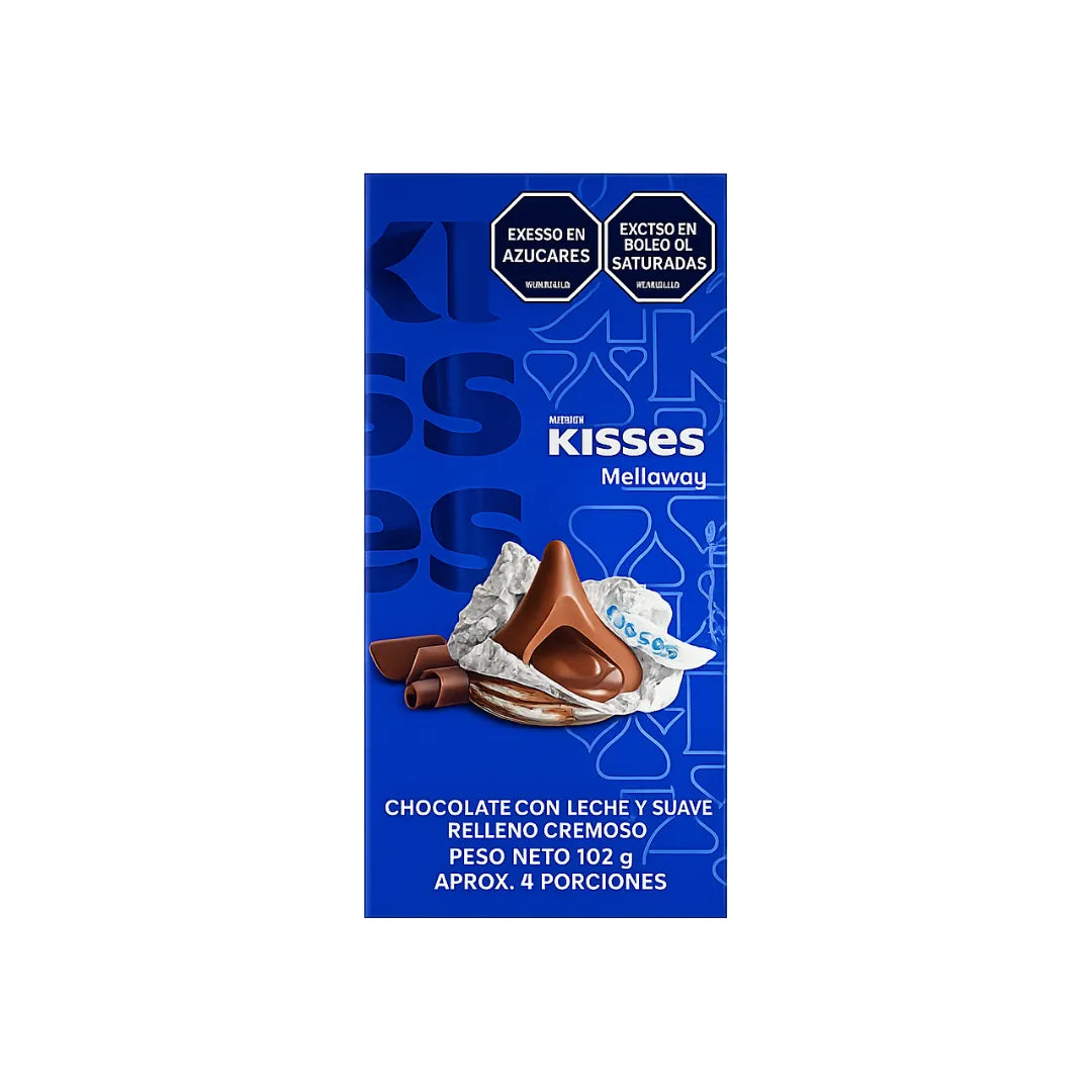 CHOCOLATES HERSHEYS KISSES TRUFA X 102GR