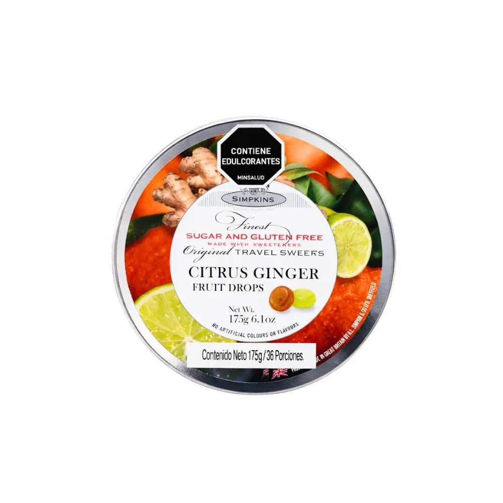 SIMPKINS SIN AZUCAR CITRUS GINGER X 175GR