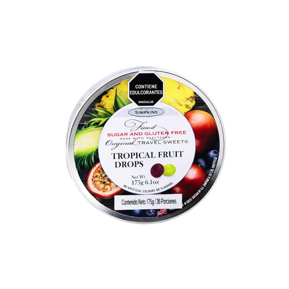 SIMPKINS SIN AZUCAR TROPICAL FRUIT X 175GR