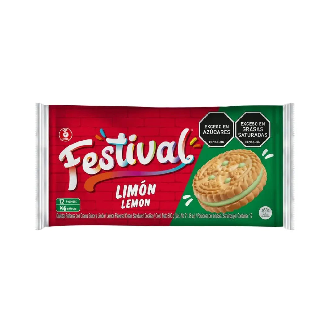 GALLETAS FESTIVALLIMON LARGA X 12UND