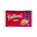 GALLETAS FESTIVAL FRESA PEQUEÑA X 12UND
