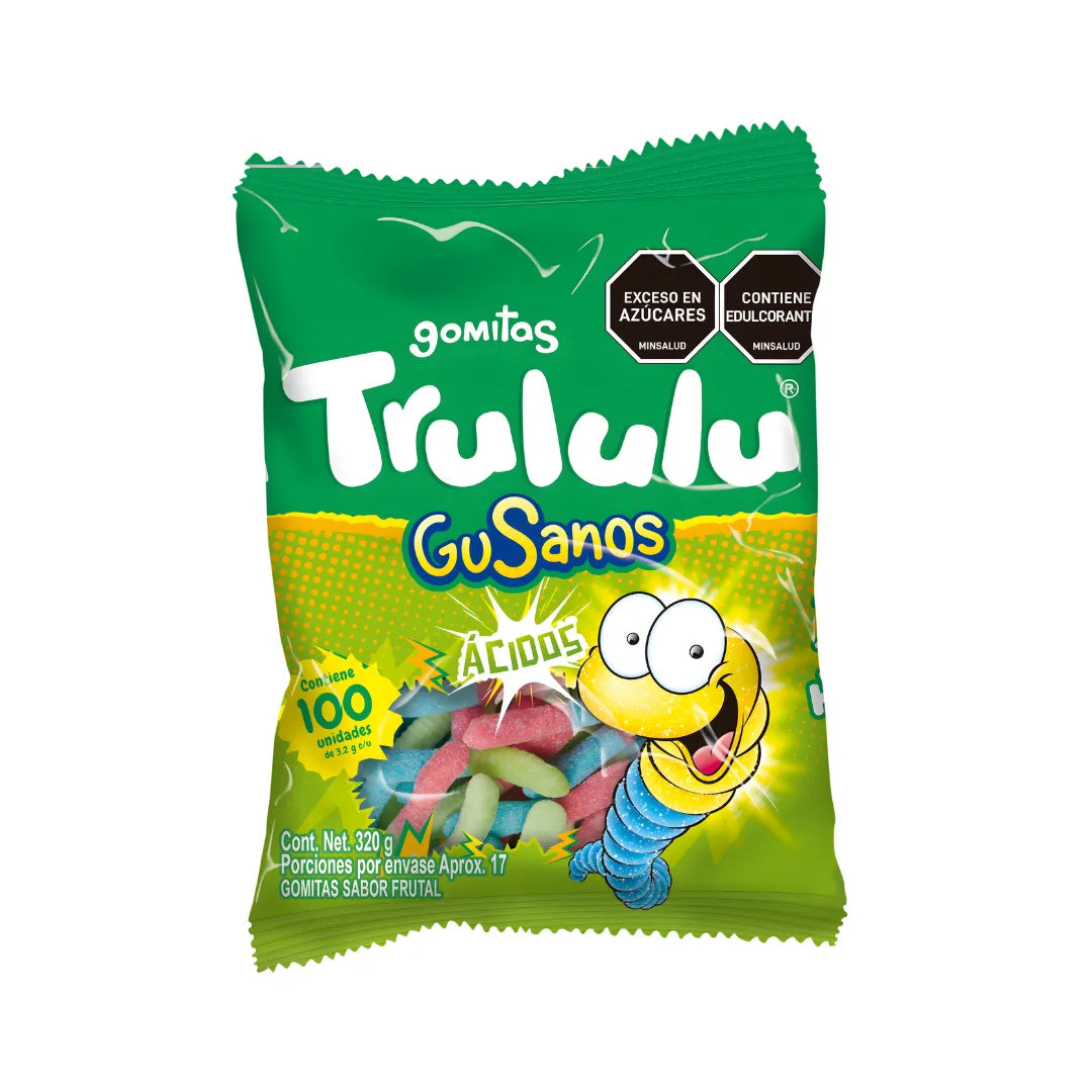 GOMAS TRULULU GUSANOS X 100UND
