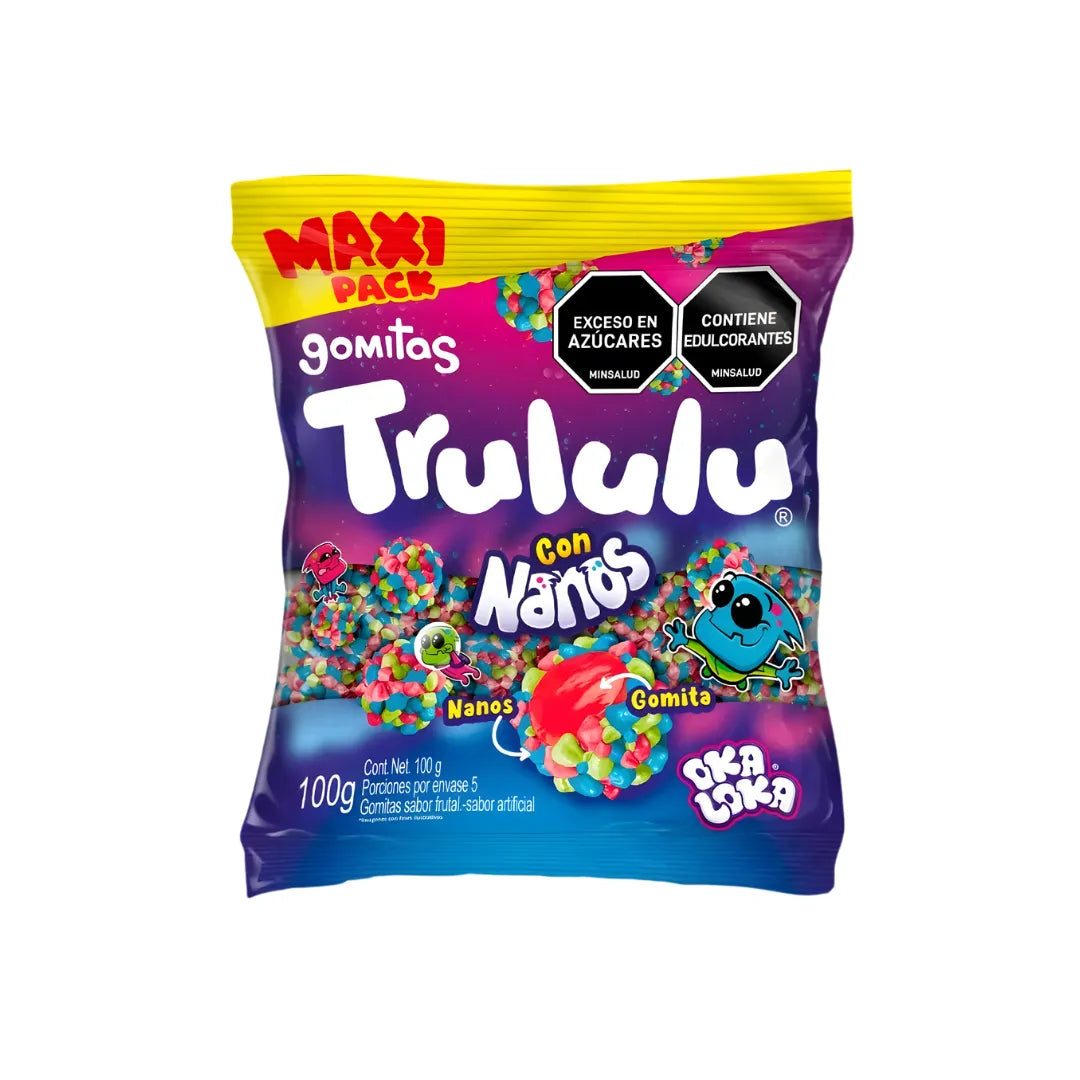 GOMAS TRULULU NANOS MAXI PACK 100GR 