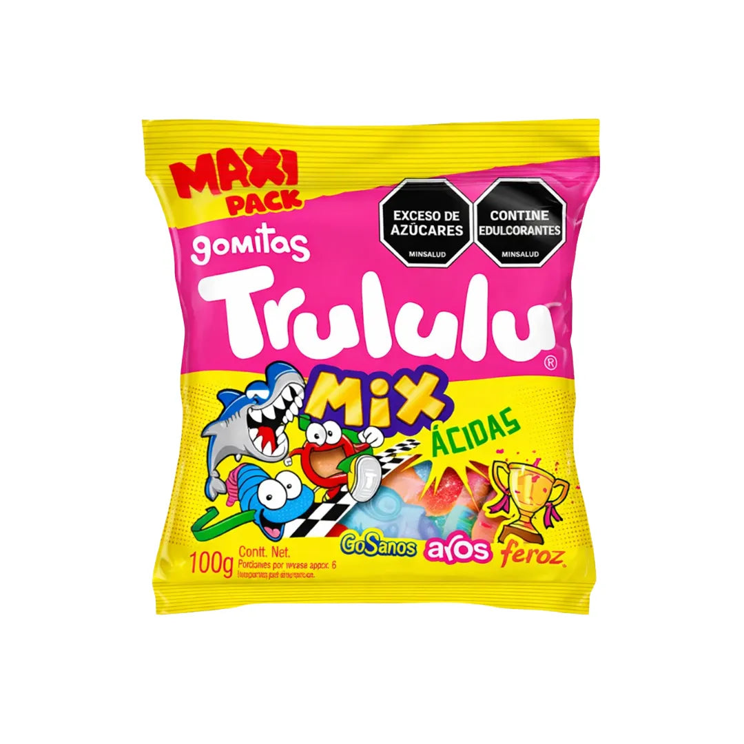 GOMAS TRULULU MIX ACID MAXI PACK 100GR