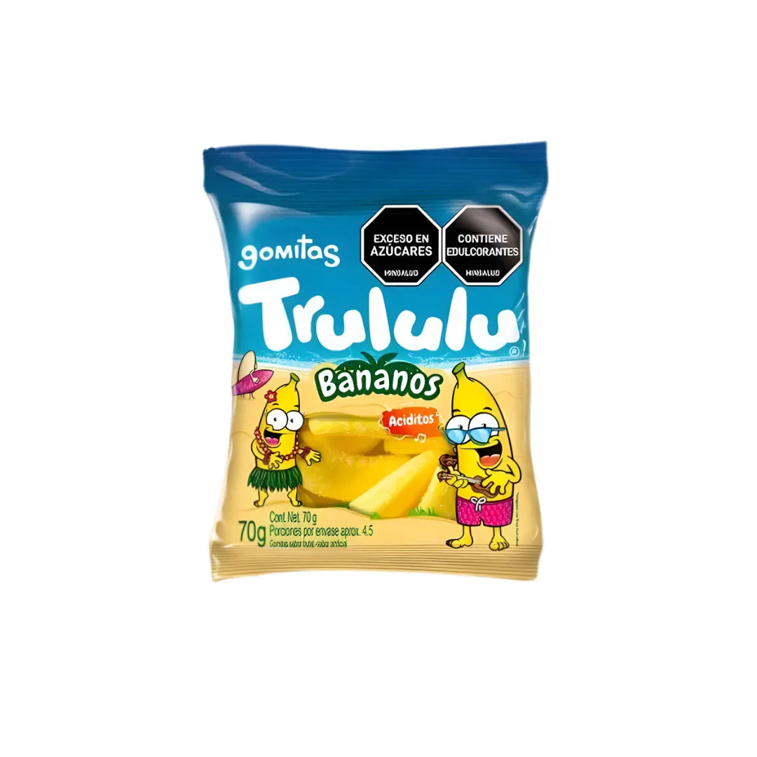 GOMAS TRULULU BANANOS 70GR 