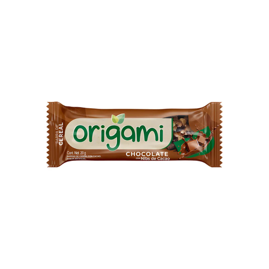 BARRA DE CEREAL ORIGAMI CHOCOLATE X 32GR