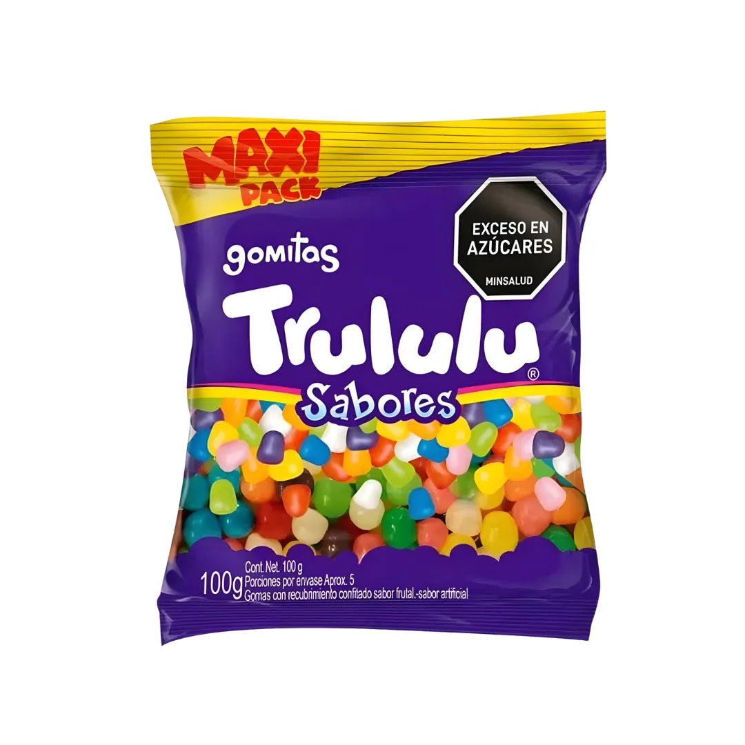 GOMAS TRULULU SABORES MAXI PACK 100GR 