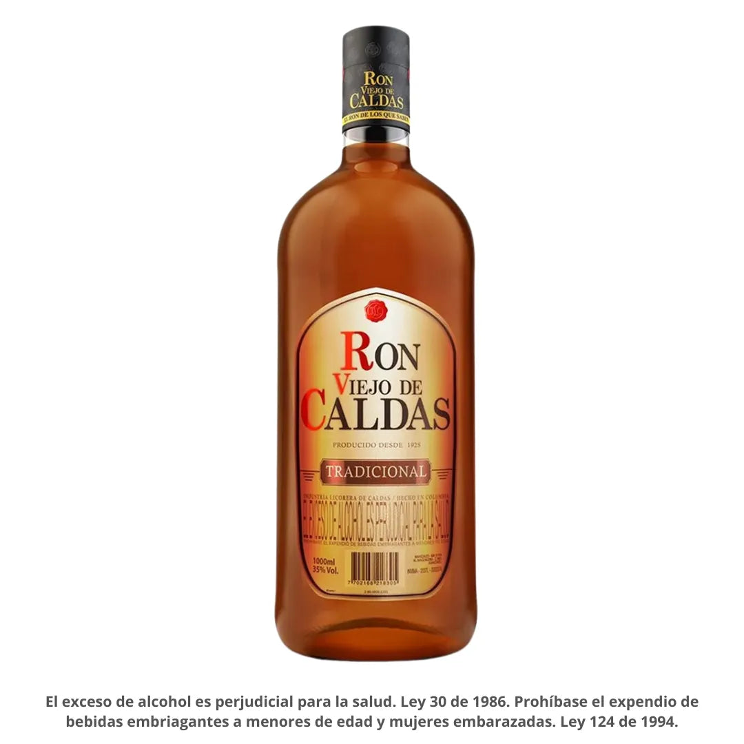 RON VIEJO DE CALDAS 3 AÑOS X 1000ML