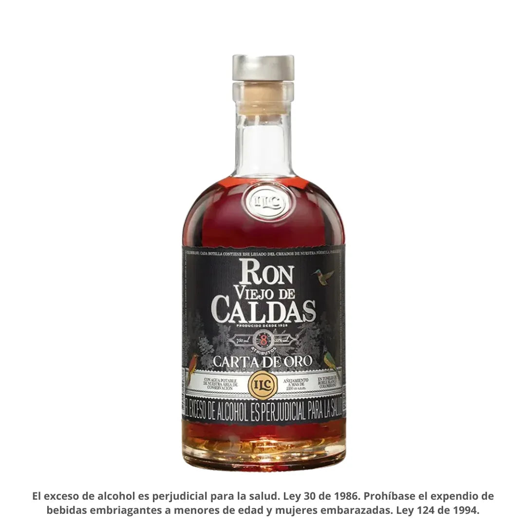 RON VIEJO DE CALDAS 8 AÑOS X 750ML