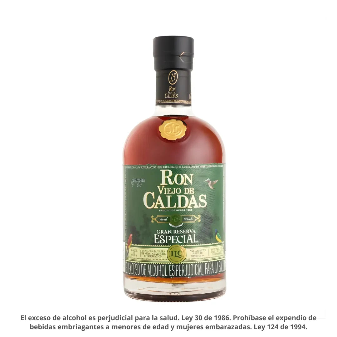 RON VIEJO DE CALDAS 15 AÑOS X 750ML