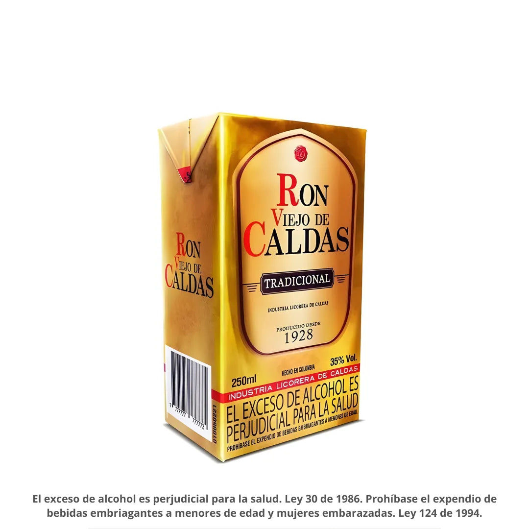 RON VIEJO DE CALDAS 3 AÑOS X 250ML
